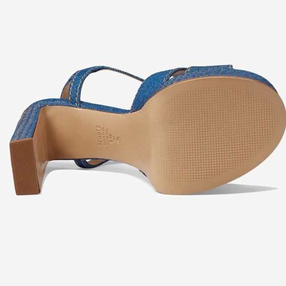 Schutz Keefa Casual Denim Sandal - Picture 3 of 9